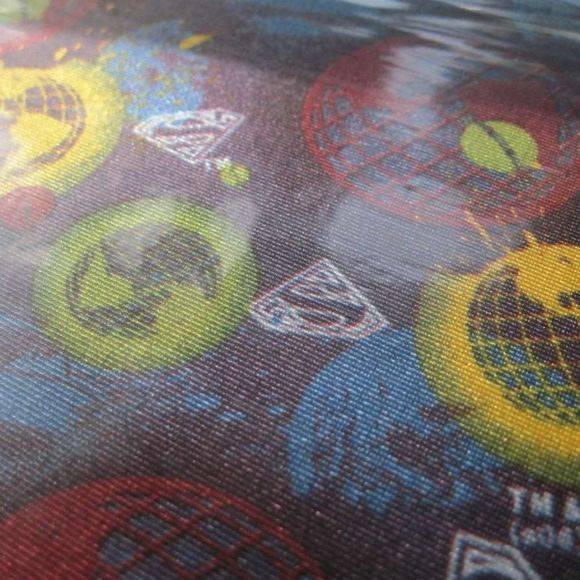 2 DC Comics Warner Brothers Superman World Hero Fabric Book Covers Sox Socks WB - Picture 4 of 5